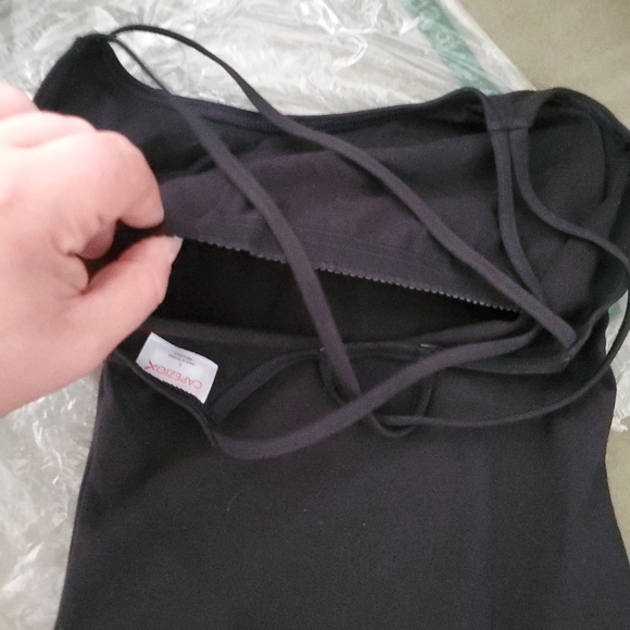 Capezio Women's Double Strap Camisole Leotard for Ballet, Large, Black, New - Picture 7 of 14